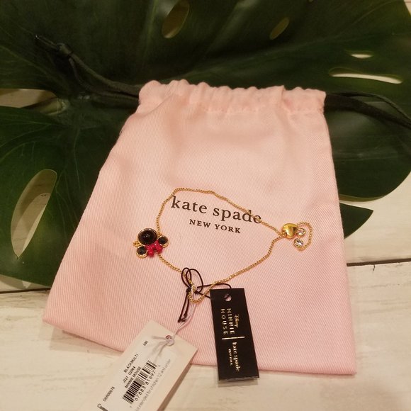 Kate Spade Minnie Mouse Black Red Bracelet Chain - Picture 5 of 5